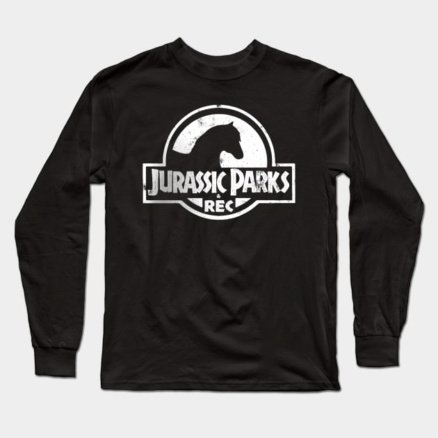 Jurassic Parks and Rec Long Sleeve T-Shirt by truefriend